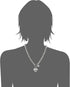 GUESS Women's Toggle Logo Charm Necklace, Silver, One Size...