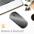 KANG RUI Bluetooth mouse Slim Mini Portable Flat Travel Wireless mouse Rechargeable t Ultra-Thin Mice Quie Compatible with Laptop PC Notebook Tabl...