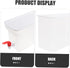 1pc Cold Water Bottle Fridge Lemonade Bucket 3.5L Drink Dispenser for Fridge Beverage Dispenser for Fridge Lemon Pitcher Holder Refrigerator Kettl...