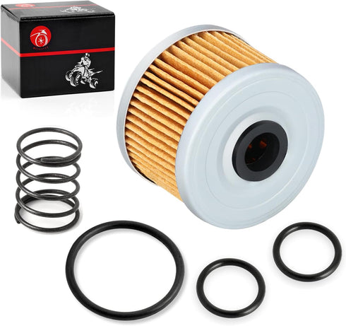Oil Filter & Spring For Honda FourTrax 300 TRX300/FW TRX300EX TRX400EX Rancher 350 Foreman 400 450 500 520 Racher 420 Pioneer 500 520...