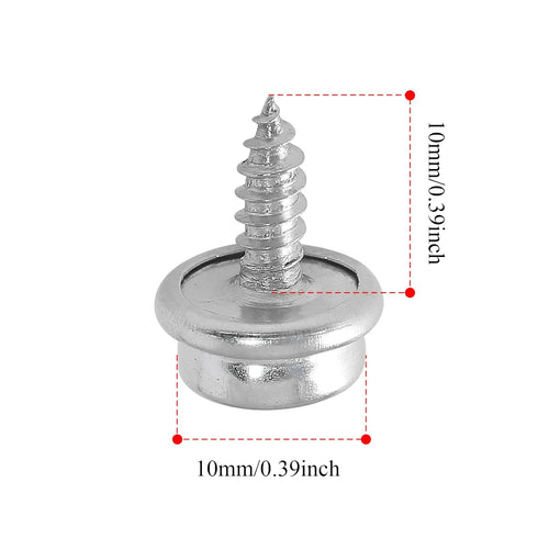 Moicstiy 30Pcs 3/8 Inch Stainless Steel Screws Snaps, Fastener Screw Snaps Marine Grade Boat Canvas Snaps for DIY Cover Furniture...