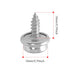 Moicstiy 30Pcs 3/8 Inch Stainless Steel Screws Snaps, Fastener Screw Snaps Marine Grade Boat Canvas Snaps for DIY Cover Furniture...
