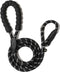 WePet Dog Training Slip Leash, No Pull, Durable Reflective Lead, Puppy Heavy Duty Loop Rope, Comfortable Handle, 6 ft, 3/8 inch, diam. Black/White...