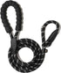 WePet Dog Training Slip Leash, No Pull, Durable Reflective Lead, Puppy Heavy Duty Loop Rope, Comfortable Handle, 6 ft, 3/8 inch, diam. Black/White...