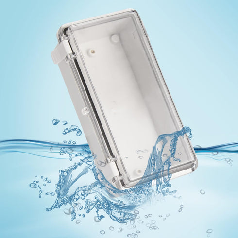 200x100x70mm Outdoor Junction Box with Plastic Latch, Universal IP67 Waterproof Project Electrical Box DIY Electrical Enclosure, Plastic Transpare...