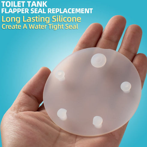 Replacement for Vormax Toilet Tank Silicone Flapper Seal Gasket 3'' - Fit for American Standard 7381424-100.0070A (2 Pack)...