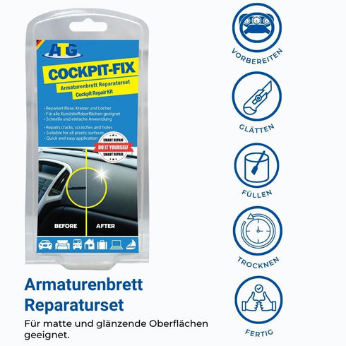 ATG Car Dashboard Repair Kit - Dash Repair - Dash Repair Kit - Leather & Vinyl Repair kit - Dashboard Repair - Dash Kit - Cracked Dashboard Repair...