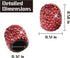 JUSTTOP 4 Pack Handmade Crystal Rhinestone Car Tire Valve Stem Caps, Universal Fit for Cars, Trucks, Motorbikes - Red...