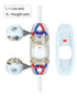 2 Pack Appliance Switch On/Off Button Table Lamp Desk Light in-line Cord Switch 250V 10A, White...