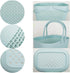 UUJOLY Plastic Organizer Storage Baskets with Handles, Shower Caddy Bins Organizer for Bathroom and kitchen (Blue)...