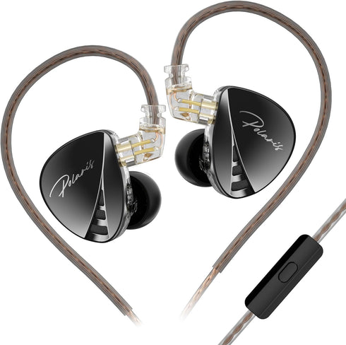 CCA Polaris in Ear Monitor HiFi Stereo IEM Earphones Dynamic Dual Driver Wired Earbuds with 4 Tuning Switches in Ear Headphones with Detachable Ca...