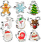 Christmas Cookie Cutters Set of 9 - Star Tree Angel Bell Stocking & More Shapes Stainless Steel...
