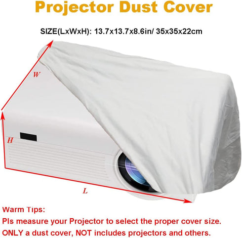 Projector Dust Cover Nylon Stretchy Outdoor Movie Video Projector Covers for Ceiling Mounted Universal Projectors Storage Bag Case Protective Cove...