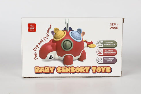 Lehoo Castle 1 Year Old Toys - Montessori Dinosaur Toys, One Year Old Boy Birthday Gift, Sensory Pop Pull String Fidget Toy, Educational Developme...