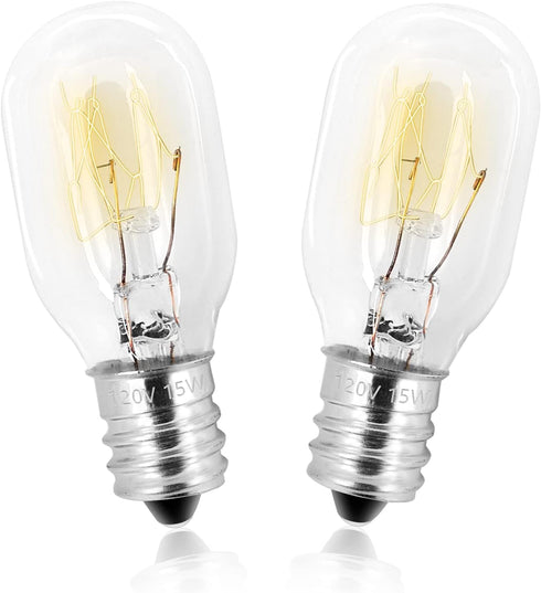 WE05X20431 Dryer Light Bulb - 120V 15W Dryer Drum Light Bulb Replace WE4M305 Fit for GE Kenmore Whirlpool Samsung Maytag Clothes Dryer, 2 Pack, 2700K