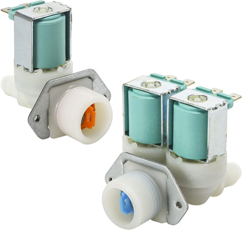 DC62-30312J & DC62-30314K Washer Cold and Hot Side Water Valve Set Replacement for Kenmore Samsung Washer 1810145 DC62-30314H AP4204535 by TOMOON