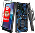 Shockproof Camouflage Military Grade Drop Tested Phone Case with Built in Kickstand with Screen Protector Holster Belt Clip Fits for Moto G Stylus...