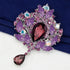 4pcs Purple Crystal Rhinestone Brooches For Wedding Bouquet Decoration...