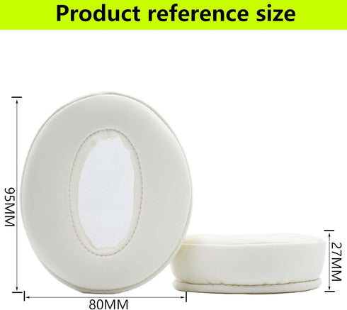 HD4.50BT Ear Pads Replacement Type Memory Foam Leather Ear Pads Suitable for Sennheiser HD4.50BT HD4.50BTNC HD4.40BT Headset Use (White)...