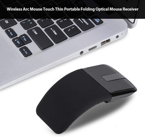 2.4G Mouse 1600DPI Ergonomic Foldable Optical Touch Mouse with USB Receiver Suitable for PC Laptop for Notebook for...