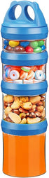 BeneLabel Stackable Food Storage Containers with Twist Lock System - BPA-Free Tritan Containers for Travel, Formula, Protein Powder, Snacks - Leak...