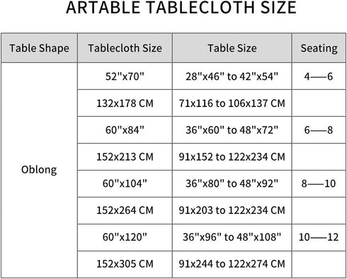 ARTABLE Rectangle Table Runner Farmhouse Fabric Home Gary Table Runners with Well-Trimmed Edge for Picnics Indoor and Outdoor Dining Holiday Long ...