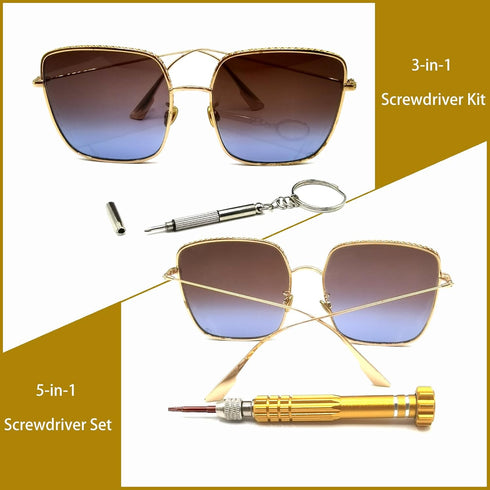 5-in-1 Eyeglass Repair Kit, 3in1 Multifunctional Small Screwdriver Set, Phone Repair Kit, Premium Screwdriver Tools Kit for Repairing Sunglasses, ...