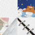 2 Pcs A6 Binder Notebook,Cartoon Bear 6 Ring Loose Leaf Small Diary Journal Planning Notepad Pocket Notebook with Transparent PVC Cover Gift for K...