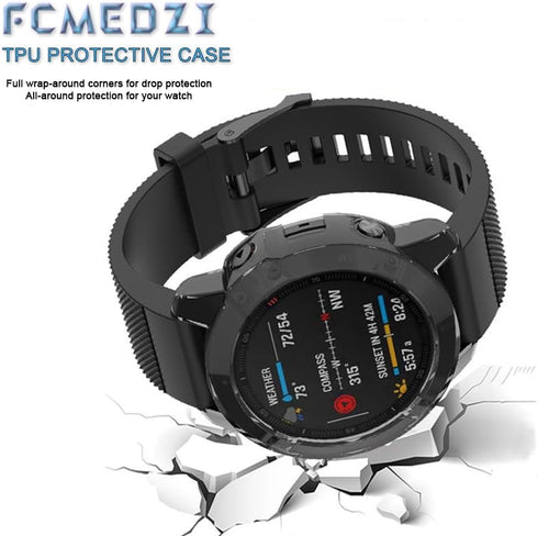 Screen Protector Compatible for Garmin Approach s70 42mm Smartwatch TPU Soft Frame Cover Case and Tempered Glass Protective Film (Pack of 3+2)...
