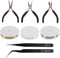 D-FLIFE 8pcs Jewelry Making Tools Kit for Jewelry Crafting and Jewelry Repair -3pcs Jewelry Pliers,2pcs Rolls of Copper Wire in Silver and Gold, 1...