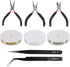 D-FLIFE 8pcs Jewelry Making Tools Kit for Jewelry Crafting and Jewelry Repair -3pcs Jewelry Pliers,2pcs Rolls of Copper Wire in Silver and Gold, 1...