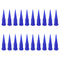 PATIKIL 22Ga Tapered Tip Dispensing Needle, 20Pcs Plastic Needle Tube Blunt Tips with Luer Lock for Glue Oil Applicator, Blue...