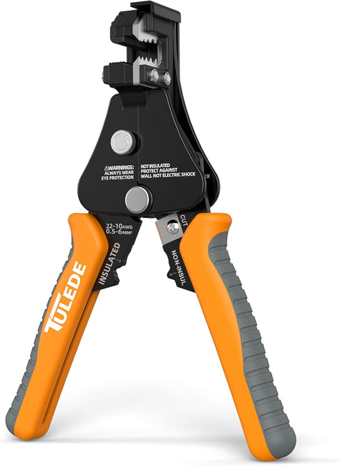 Automatic Wire Stripper, 3 IN 1 Stripper/Cutter/Crimping Self Adjusting Wire Stripper, 7 Inch Wire Stripper for 8-18 AWG Solid and Stranded Electr...