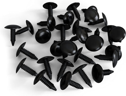 Medium Multi-Gauge Strapping Rivets Fasteners 3/4" Length for Patio Lounge Chair Repair 30 Pack (Black)...