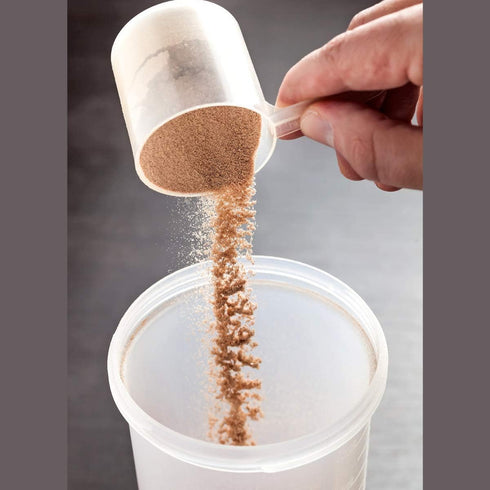Plastic Measuring Scoop, (5 cc | 1 teaspoon | 5 mL) Long Handle Spoons for Powders, Granules, Coffee, Pet Food, Baking Supplies, Protein and Other...