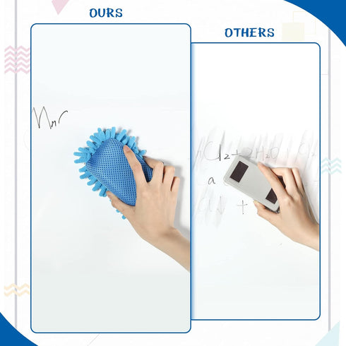 6 Pieces Dry Erase Erasers Magnetic Whiteboard Eraser Washable Microfiber Shag Eraser for Classroom, Home and Office Use (Multi Colors)...