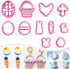 Keoker Polymer Clay Cutters, Easter Polymer Clay Cutters for Earrings Making, 11 Shapes Easter Day Clay Cutters, Small Easter Clay Cutters for Pol...