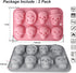 2 Pack 3D Skull Silicone Molds 8 Cavity Skull Themed Baking Mould Tray DIY Baking Tool for Chocolate Cake Dessert Candy Mousse Pastry Handmade Soa...