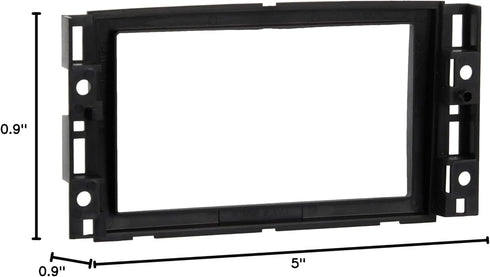 Metra 95-3305 Double DIN Installation Dash Kit for 2006-up Chevrolet Vehicles, Black, Model:953305...