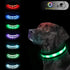 Light Up Dog Collars,Safety LED Dog Collars USB Rechargeable 7 Changing Colors Glow in The Dark Dog Walking Light,Neon Adjustable Safety Buckle Li...