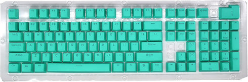 PBT Keycaps, 108 Keys P9 Mechanical Keyboard Key Backlit Key Character Translucent Key DIY Keycaps,for 61/64/87/104/108 Key Mechanical Keyboards(C...