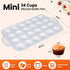 Muffin Pans With Metal Reinforced Frame - 24-Cups Durable Silicone Baking Pan for Muffins, Cupcakes, BPA Free and Dishwasher Safe - White with Cof...