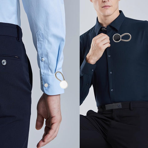 TIHOOD 22PCS Extender Button Set, Flexible Adjustable Elastic Waist Extender Button, Invisible Collar Neck Extenders, No-Sew Extend Buttons for Wo...