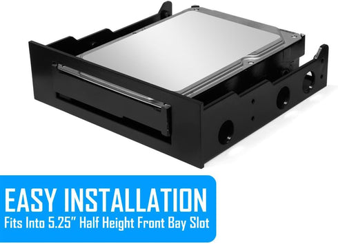 Kingwin SSD Hard Drive Mounting Kit Internal, Convert Any 3.5” Solid State Drive/HDD Into One 5.25 Inch Drive Bay. Mounting Screws Included, Quick...