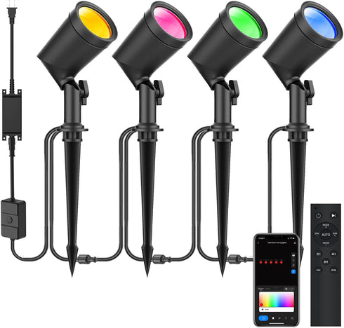 ZYAN 2 Packs 6.5ft Smart Landscape Spotlights Extension Cable, Not Suitable for ZYAN Solar spotlights and Warm White Spotlights...