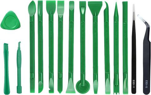 15 Pcs Antistatic Spudger Plastic Opening Pry Tool Set?Suitable for any touch screen or case Cleaning Scraper Prying and Opening Tool for Laptop T...