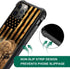 TnXee Case Compatible with iPhone 12 Case, Wood Grain American Flag Cow@Bison Pattern Design case for iPhone 12 Pro Cases for Mans Women, Shockpro...