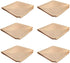 Mens Pocket Squares Handkerchief 6 PK Wedding Party Solid Color Handkerchiefs...
