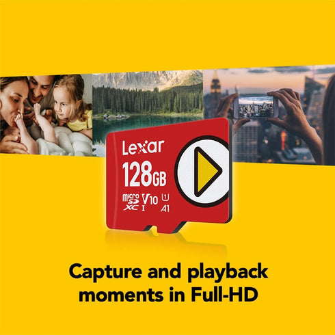 Lexar 128GB PLAY microSDXC Memory Card, UHS-I, C10, U1, V10, A1, Full-HD & 4K Video, Up To 160/50 MB/s, Expanded Storage for Nintendo-Switch, Gami...