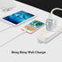 USB Wall Charger Bling 5V/2.4A 24W Dual Port Fast Charger Plug Cell Phone Block Adapter White for iPhone Android Samsung Pad Tablet etc......